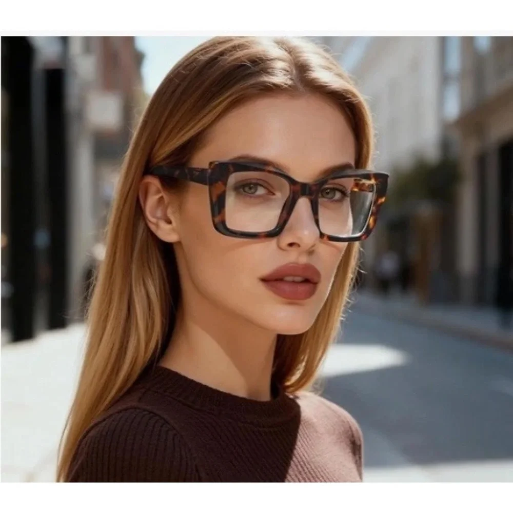 Oversize Big Tortoise Women Reading Glasses Large Square Readers New Model 2.5